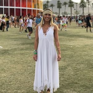 Free People - Band Of Gypsies Lace Maxi Dress